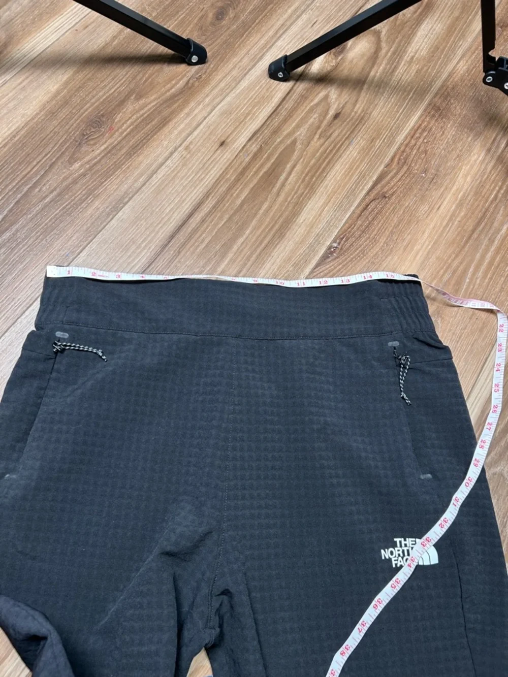 North Face women’s tekware grid fleece pants size large pull on water resistant - Picture 13 of 15